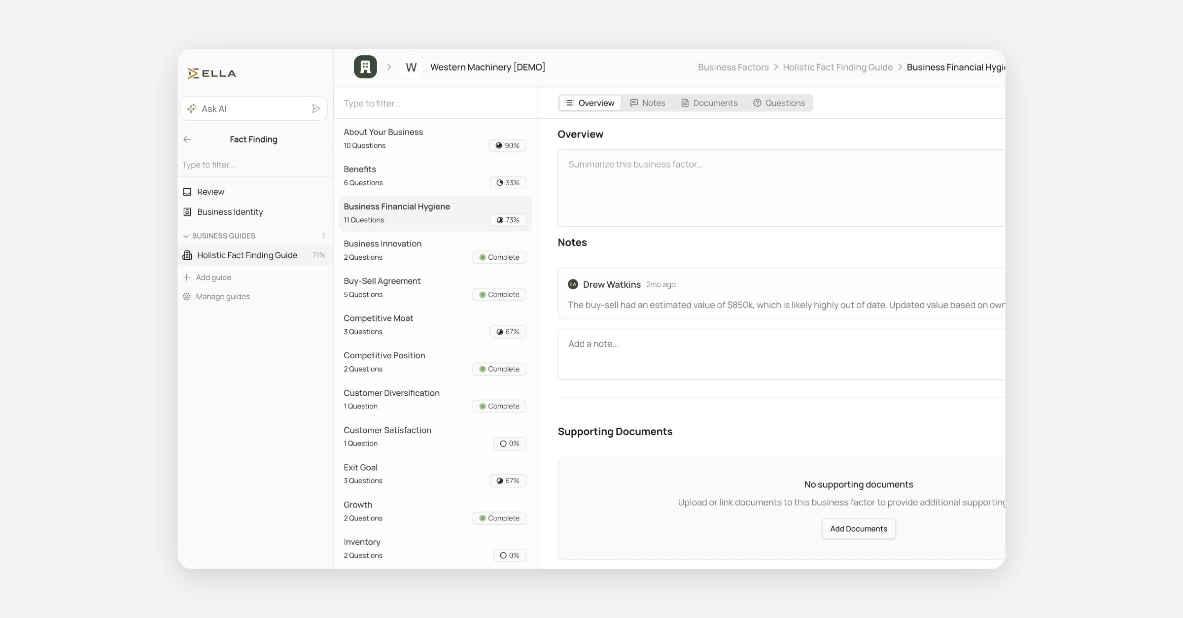Modular Fact Finding: a more organized workspace